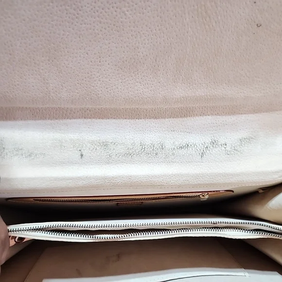 Designer Inspired Monogram Satchel | Structured Crossbody Briefcase Bag - Picture 8 of 10